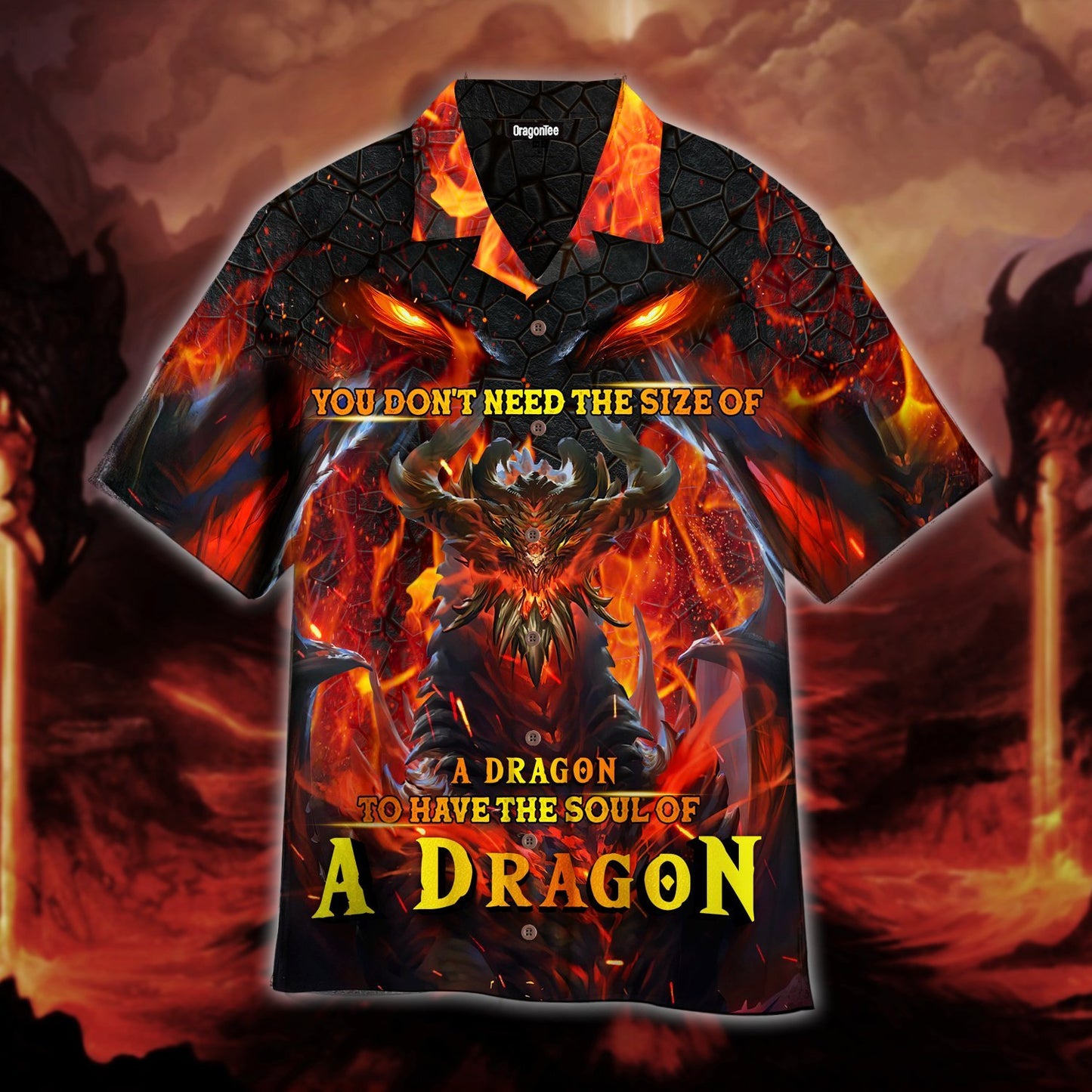 OragonTee You Don't Need The Size Of A Dragon To Have A Soul Of A Dragon Hawaiian Shirt | For Men & Women | Adult | HW4641