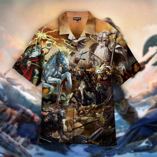 Viking Odin Hawaiian Shirt | For Men & Women | Adult | HW4812