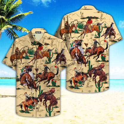 OragonTee Don't Stop Until You Proud Texas Cowboy Horse Hawaiian Shirt | For Men & Women | Adult | HW4837