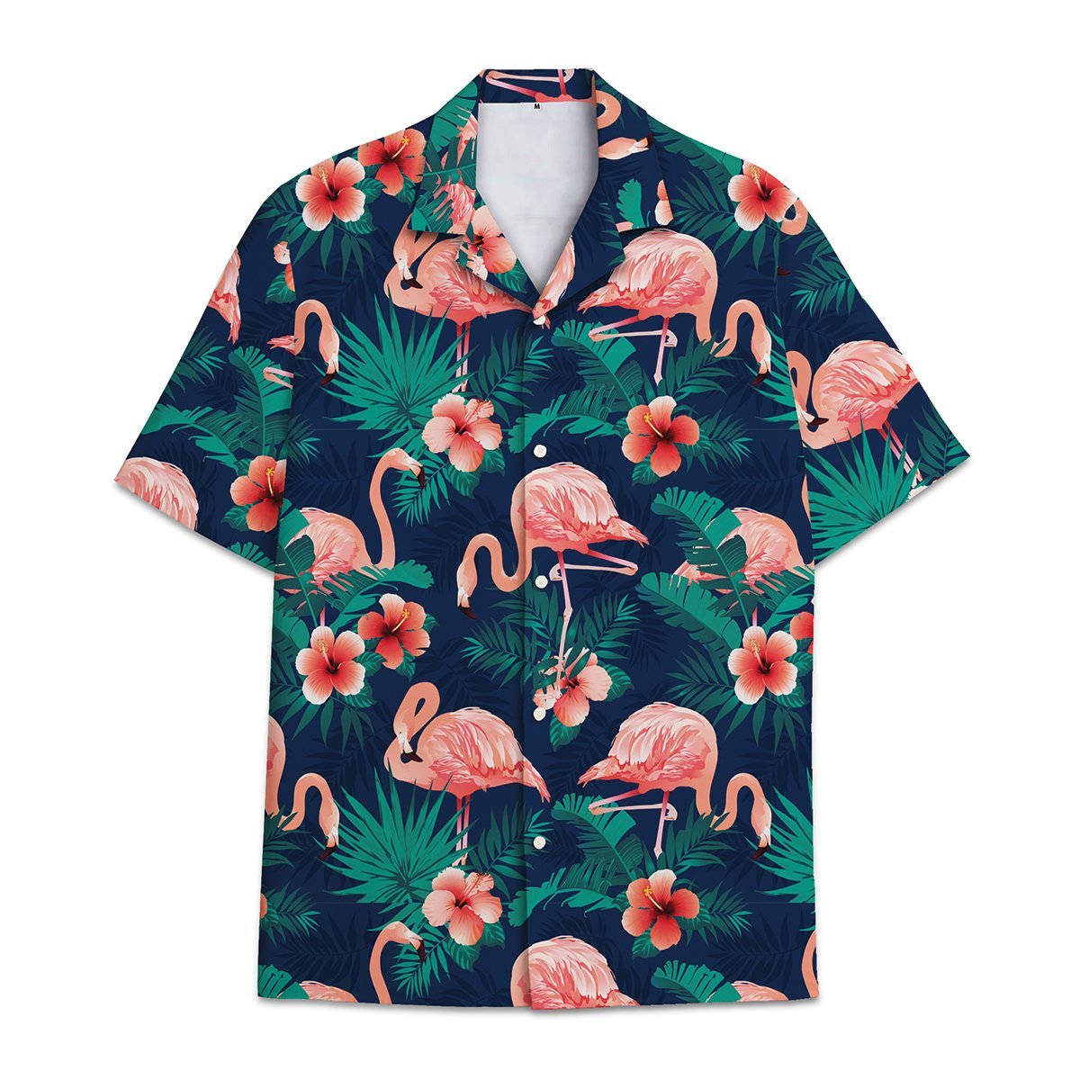 Hawaiian Shirt Flamingo Tropical Flower And Leaf Combined With Shirt