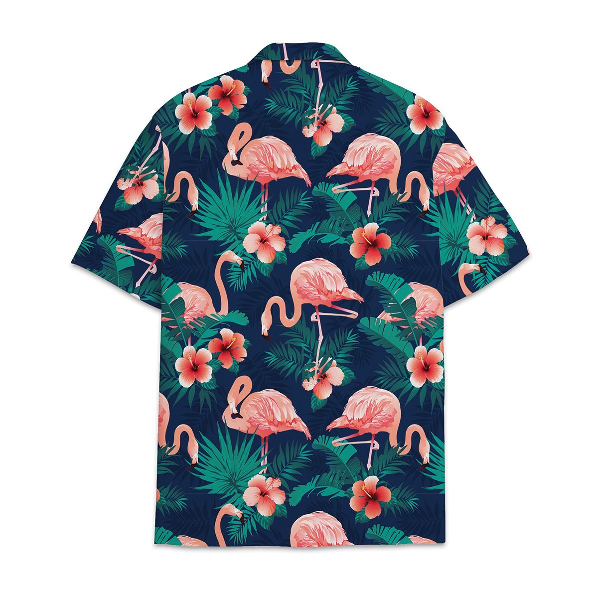 Hawaiian Shirt Flamingo Tropical Flower And Leaf Combined With Shirt