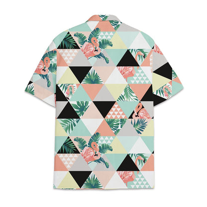 Hawaiian Shirt Flamingo Tropical Flower And Leaf Combined With Shirt