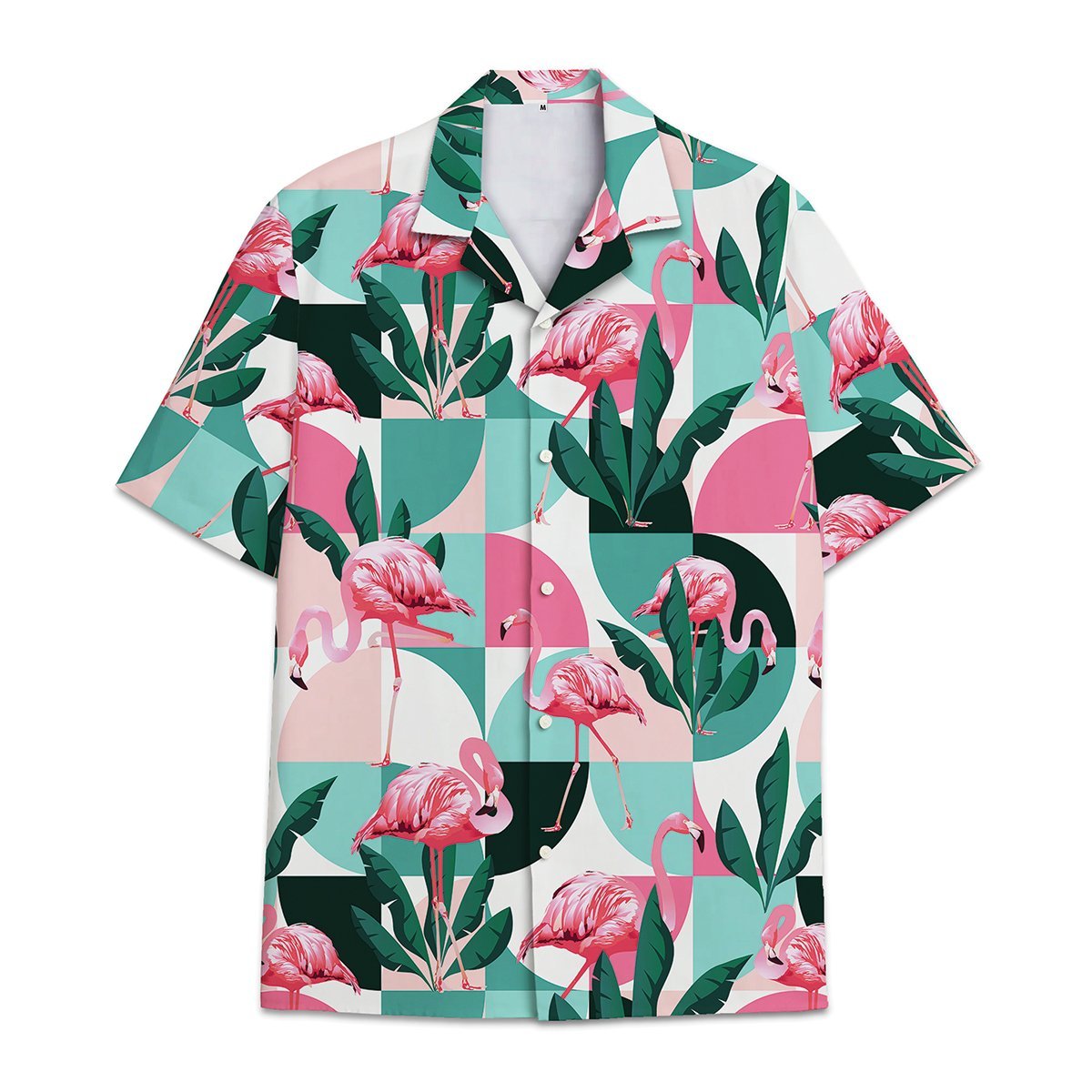 Hawaiian Shirt Flamingo Tropical Flower And Leaf Combined With Shirt