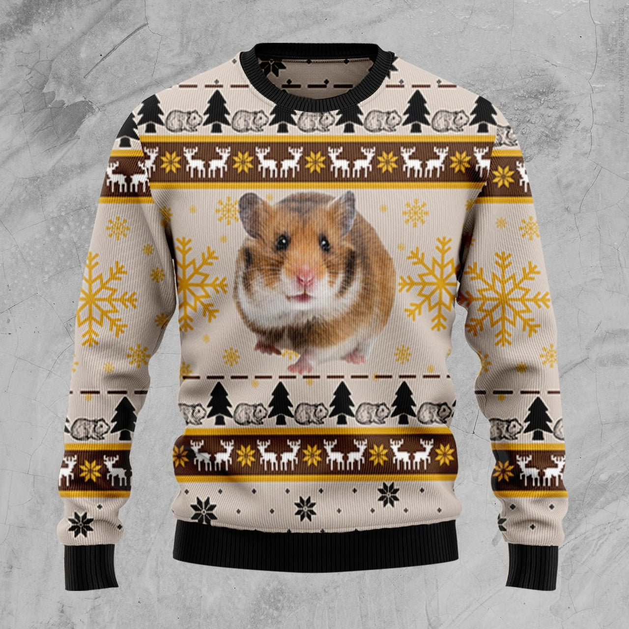 Hamster Cute Ugly Christmas Sweater 