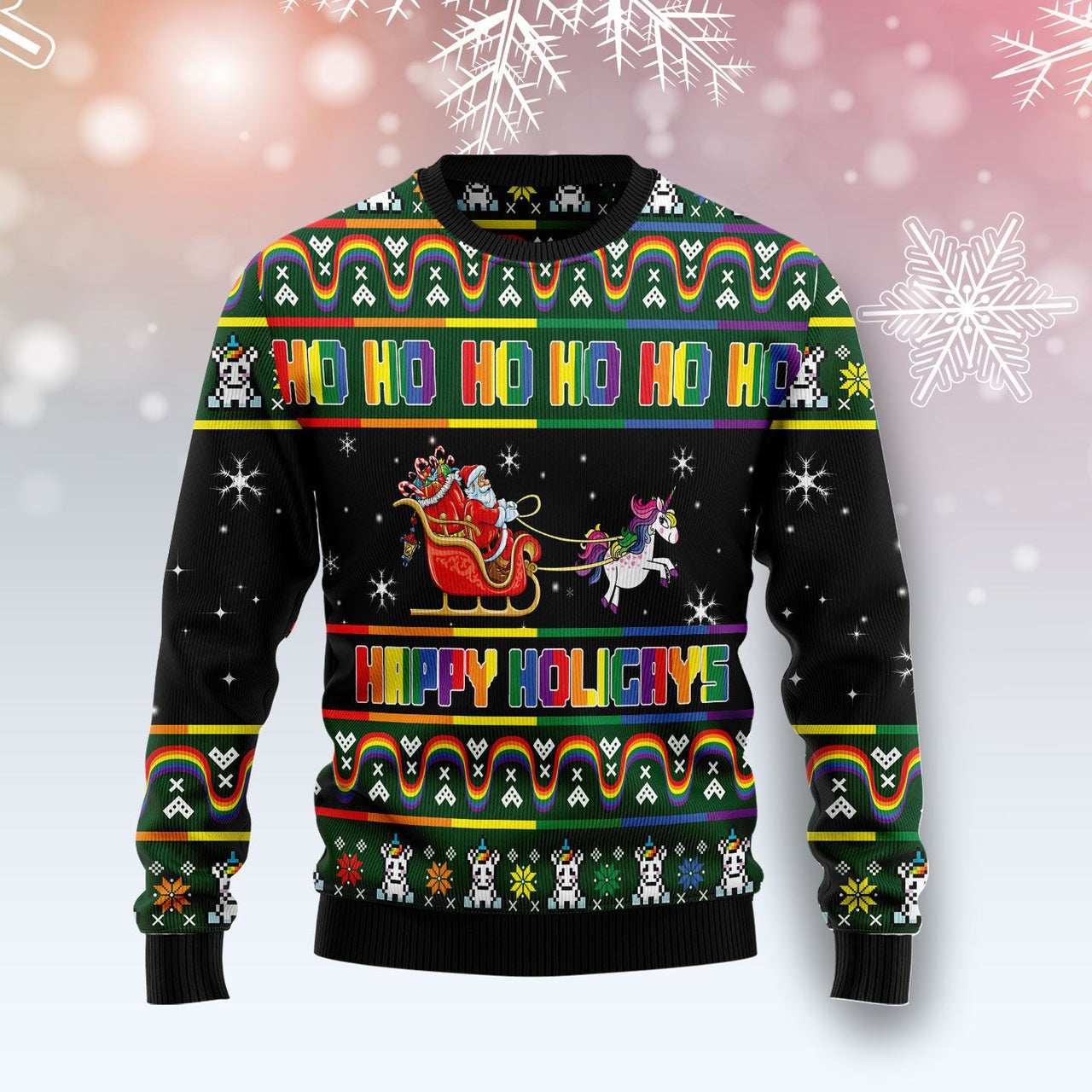 Happy Holigays Ugly Christmas Sweater 