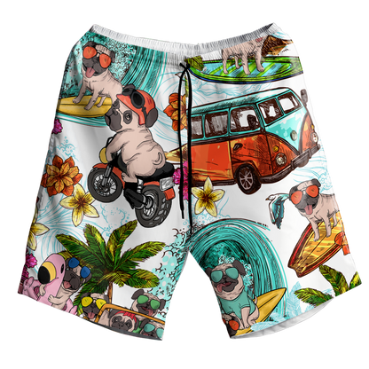 Pug Hawaiian Shirt Bt