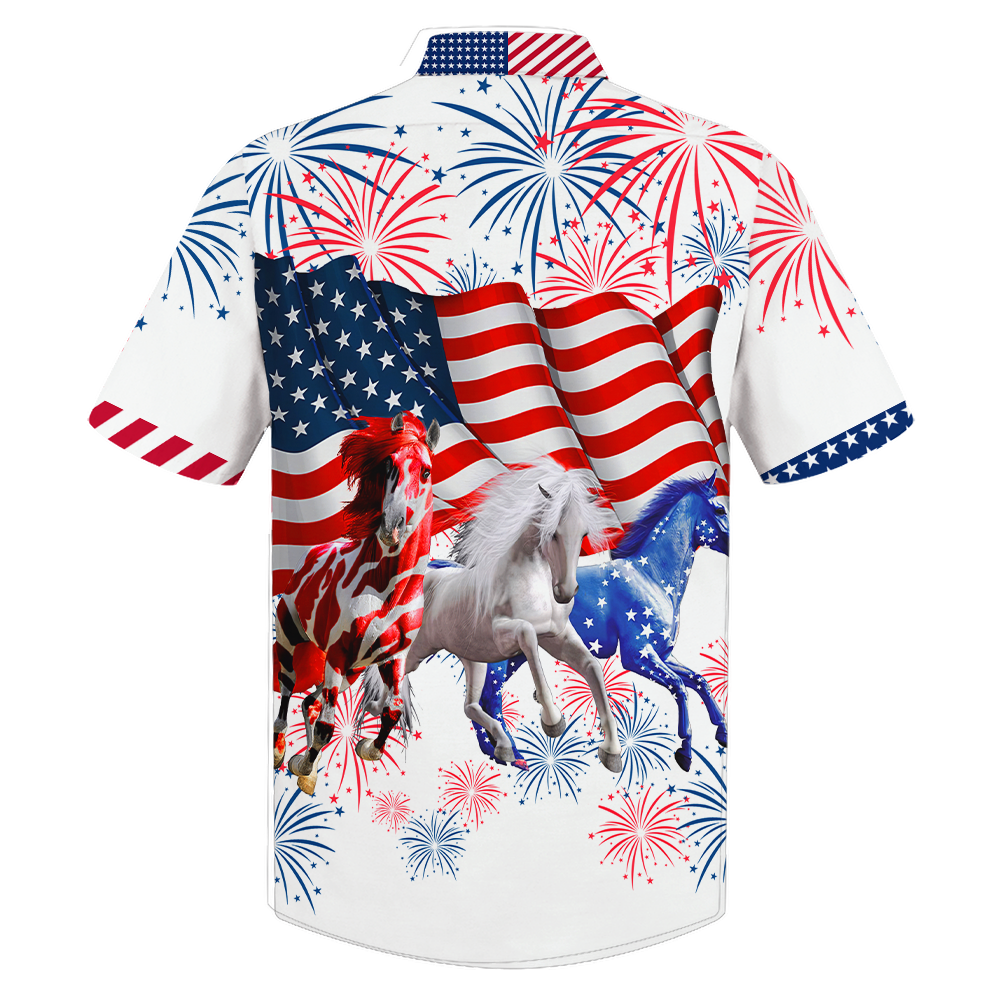 Americas Horses Hawaii Shirt Style 3 Hawaiian Shirt