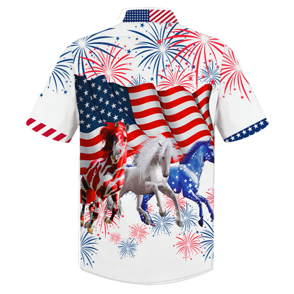 Americas Horses Hawaii Shirt Style 3 Hawaiian Shirt