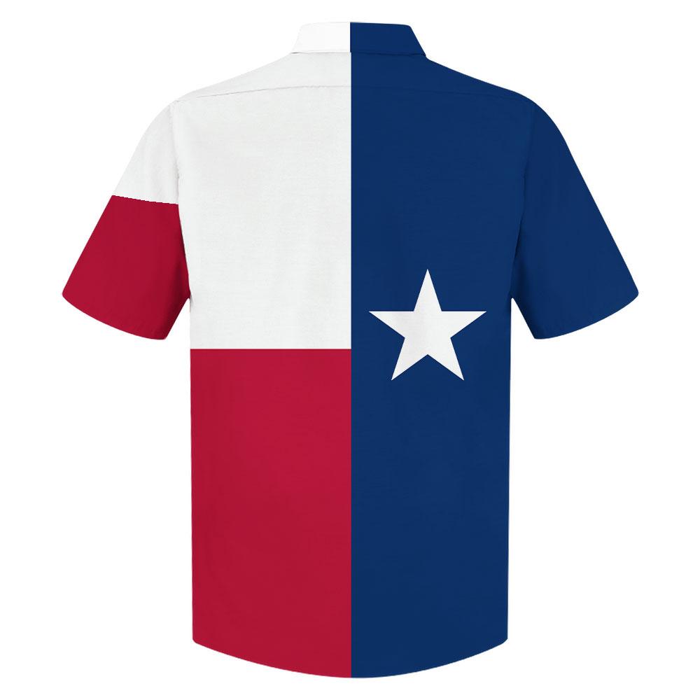 Texas - Special Design With Flag Style Hawaii Shirt Short Hawaiian