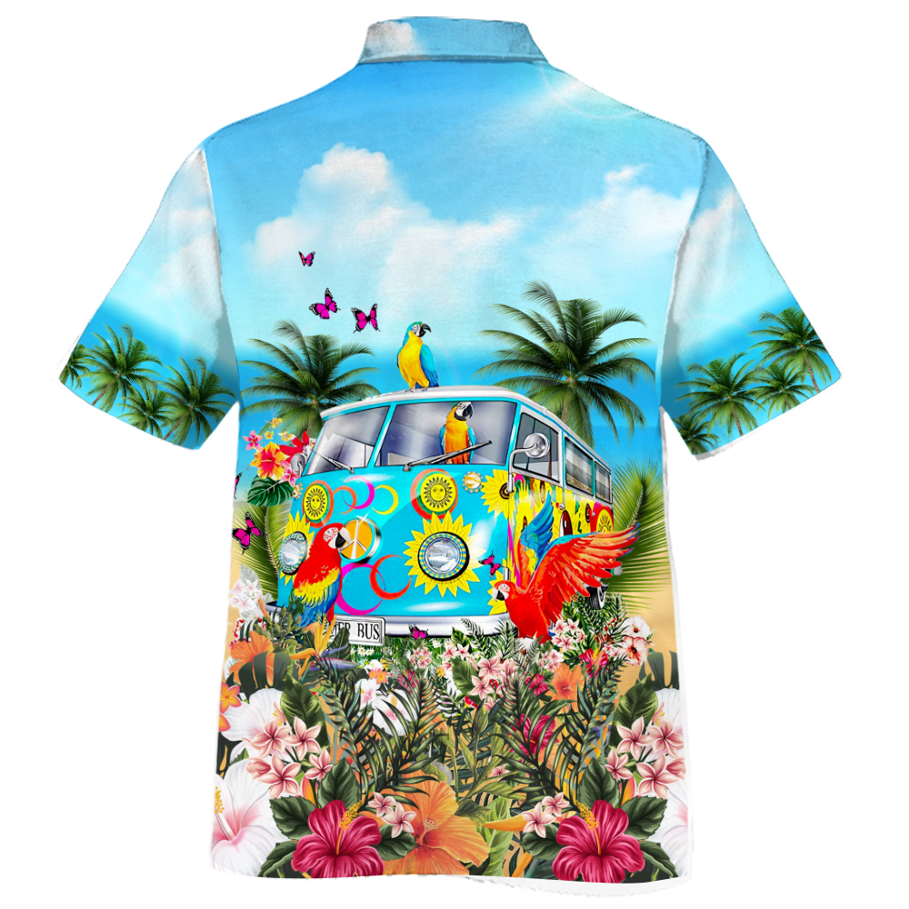 Parrot Beach - Hawaiian Shirt K2