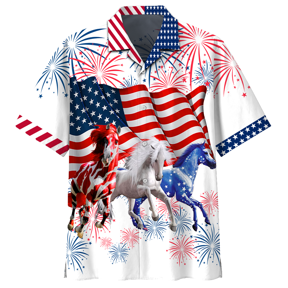 Americas Horses Hawaii Shirt Style 3 Hawaiian Shirt