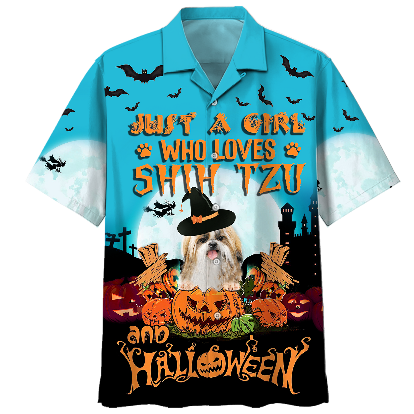 Shih Tzu Halloween Hawaiian Shirt | For Men & Women | Adult | HW9290