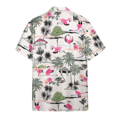 Flamingo Yoga 3D All Over Printed Hawaiian Shirt | Unique Beach