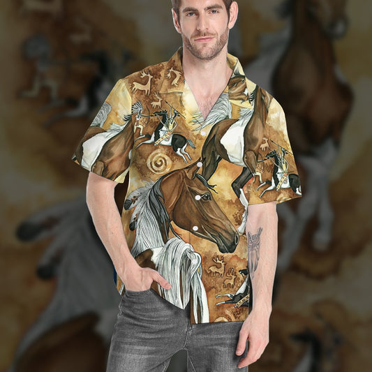 Native Horse Hawaiian Shirt | For Men & Women | Adult | HW6745