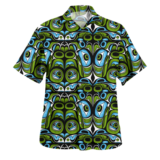 Am Style Wealthy Frog 2D Print Unisex Fashion Hawaii Shirt - Full Size Hawaiian