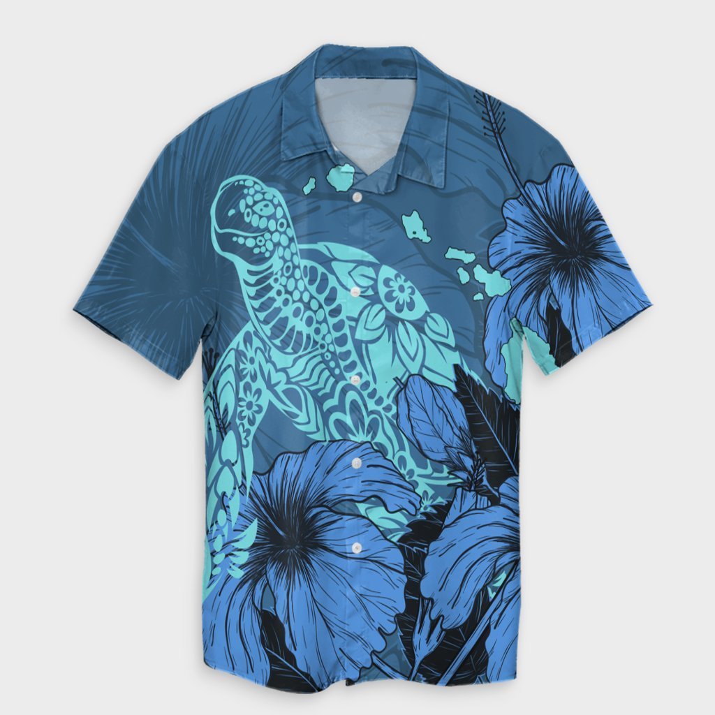 Hawaii Hibiscus Turtle Hawaiian Shirt - AH