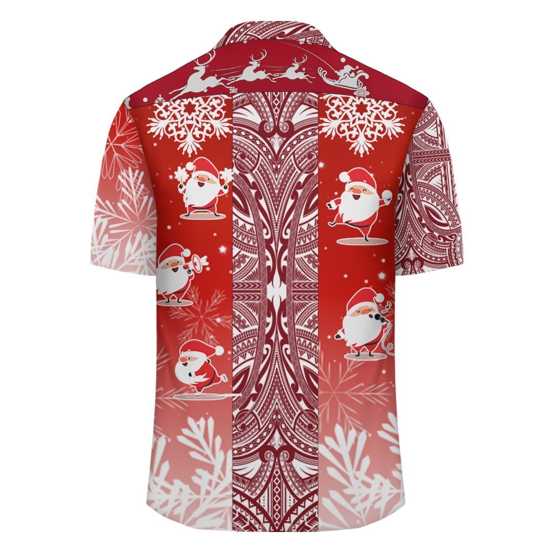 Hawaii Santa Claus Christmas Polynesia Hawaiian Shirt - Zu Style