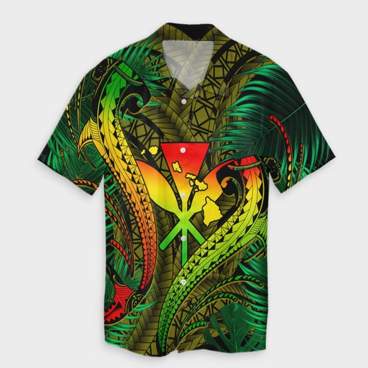 Hawaii Shark Polynesian Tropical Hawaiian Shirt - Reggae - AH