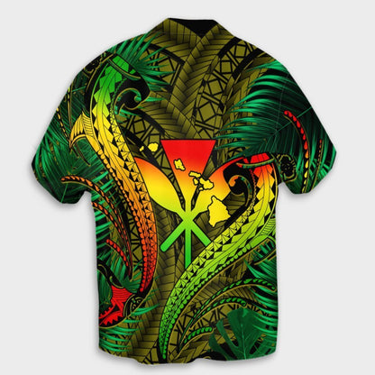 Hawaii Shark Polynesian Tropical Hawaiian Shirt - Reggae - AH