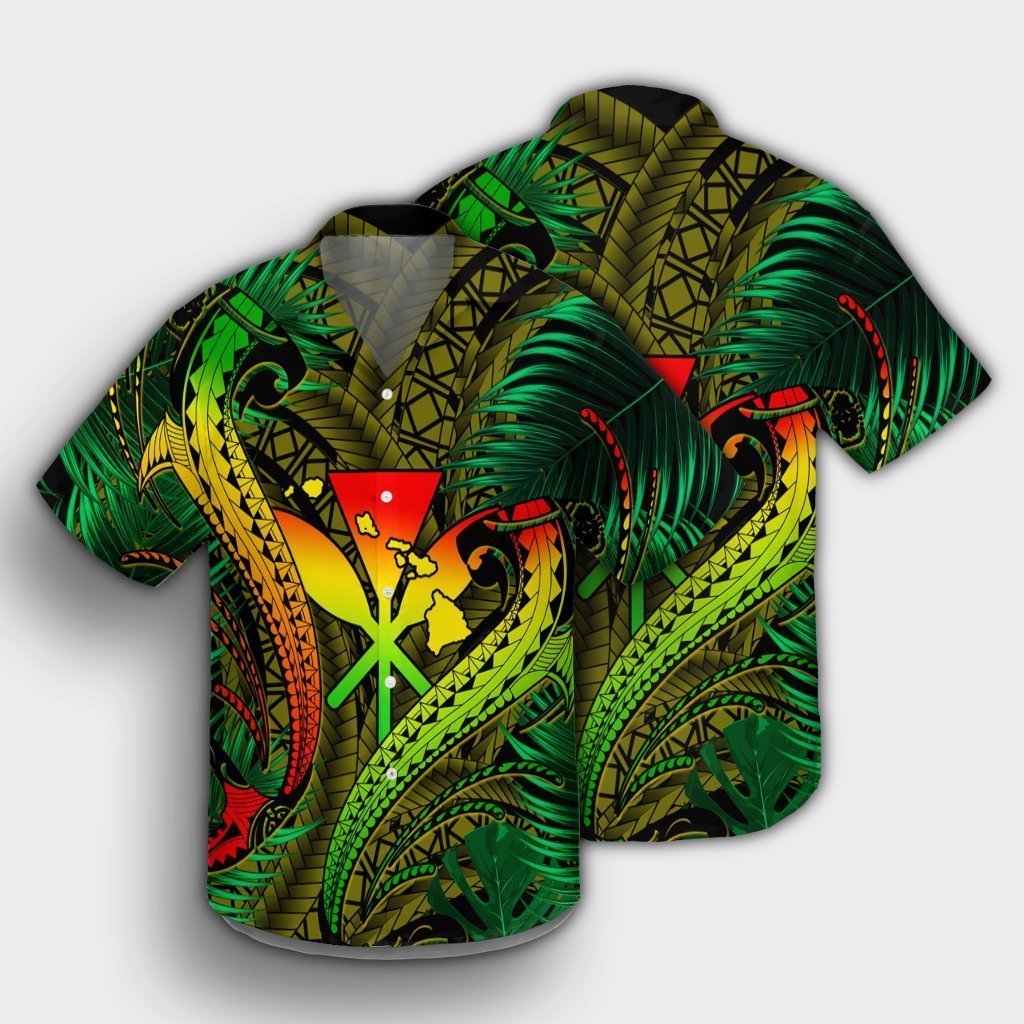 Hawaii Shark Polynesian Tropical Hawaiian Shirt - Reggae - AH