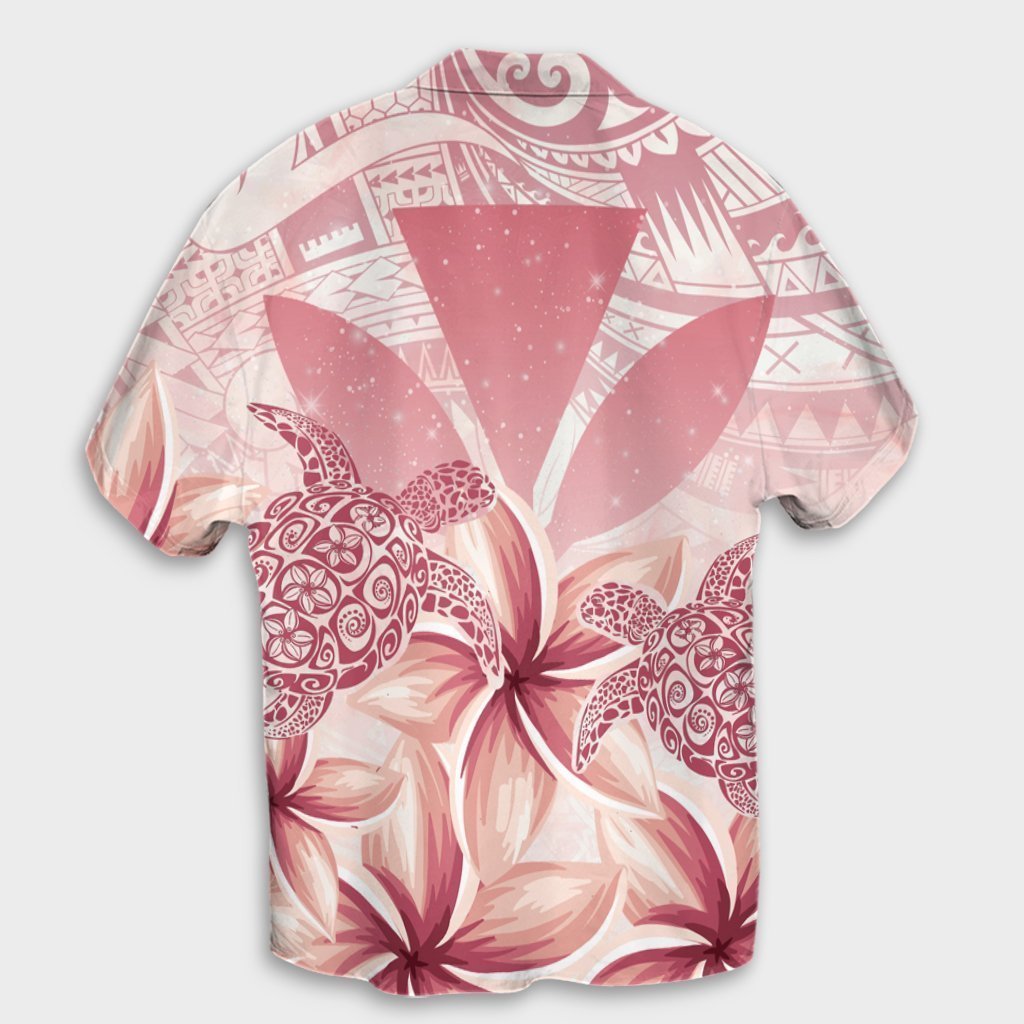 Hawaii Turtle Kanaka Plumeria Polynesian Hawaiian Shirt Pink - AH