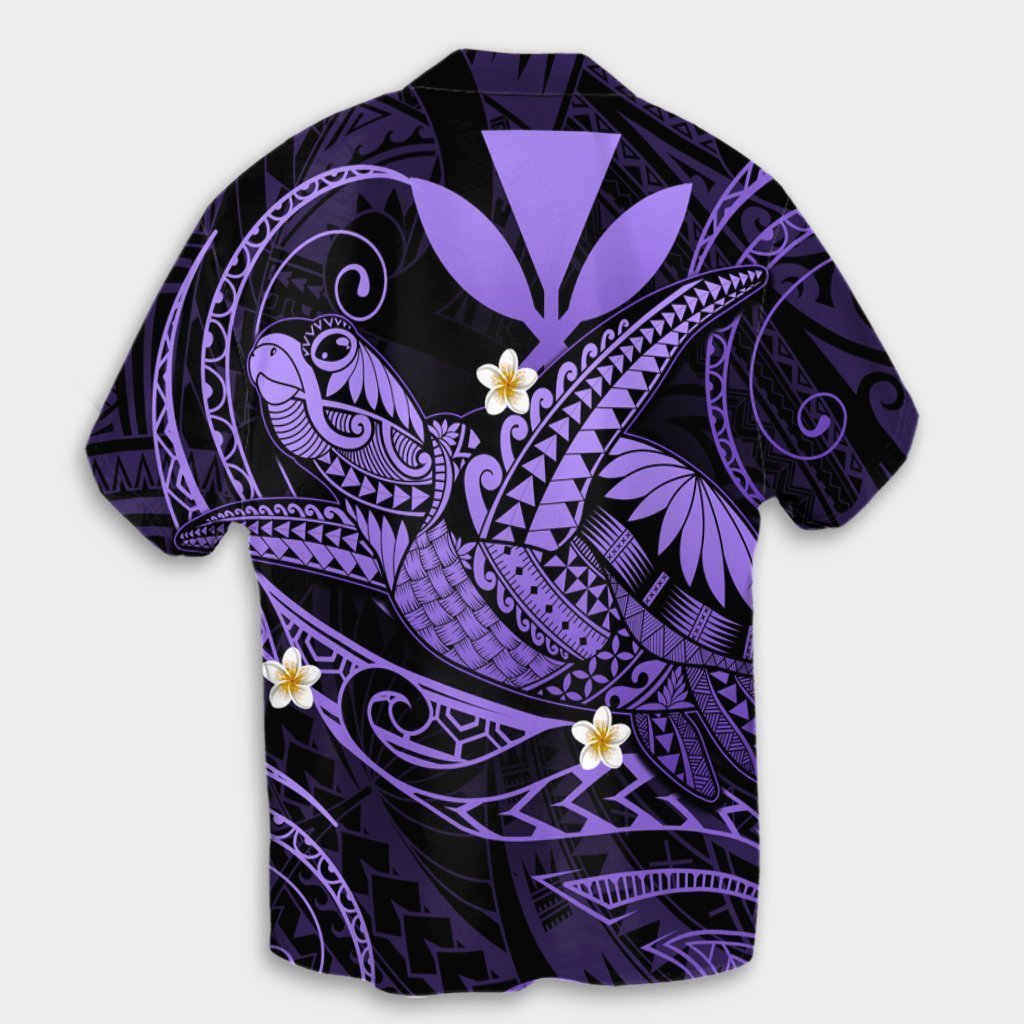 Hawaii Turtle Polyensian Hawaiian Shirt - Nane Style Purple - AH