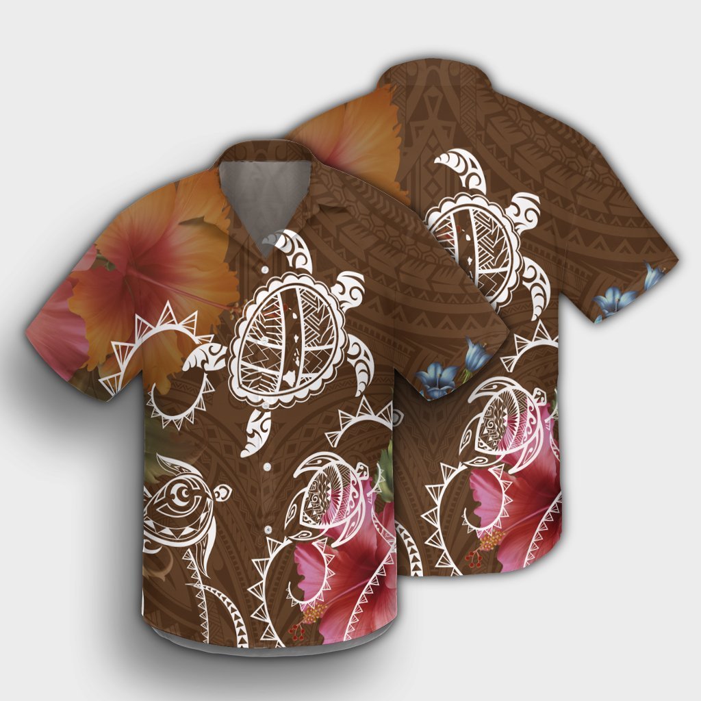 Hawaii Turtle Polynesian Hawaiian Shirt - Herd Style - AH