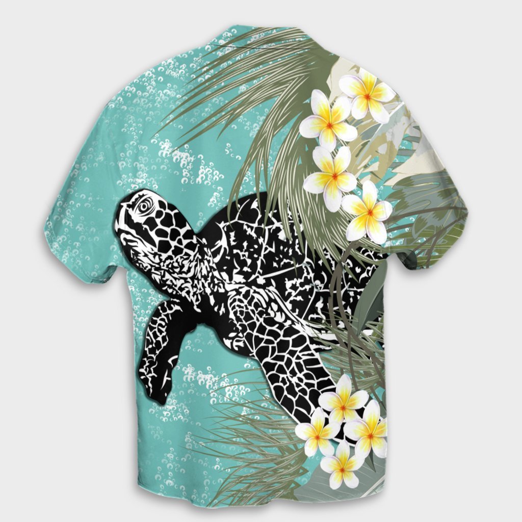 Hawaii Turtle Sea Plumeria Hawaiian Shirt - AH