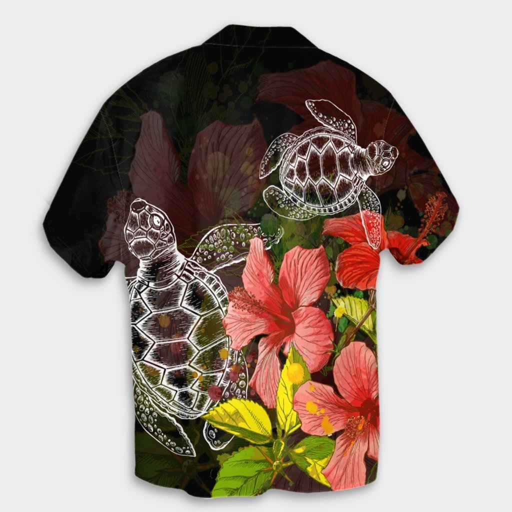 Hawaii Turtle Tree Hibiscus Hawaiian Shirt - AH