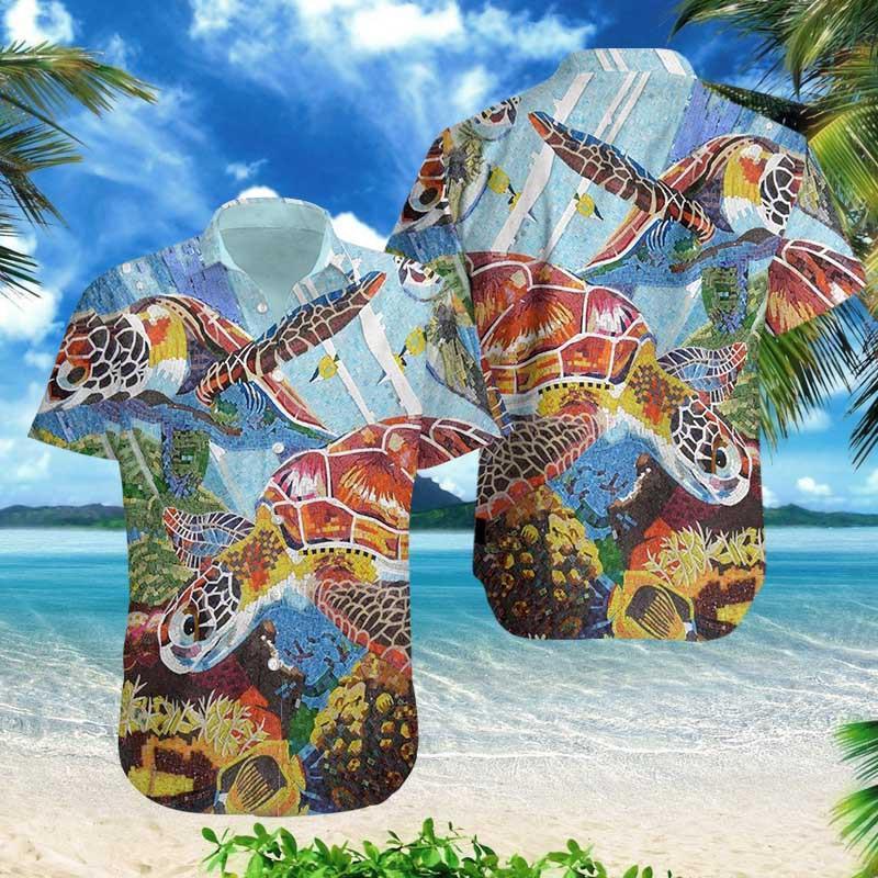 Sea Turtle Hawaiian Shirt | For Men & Women | Adult | HW7992