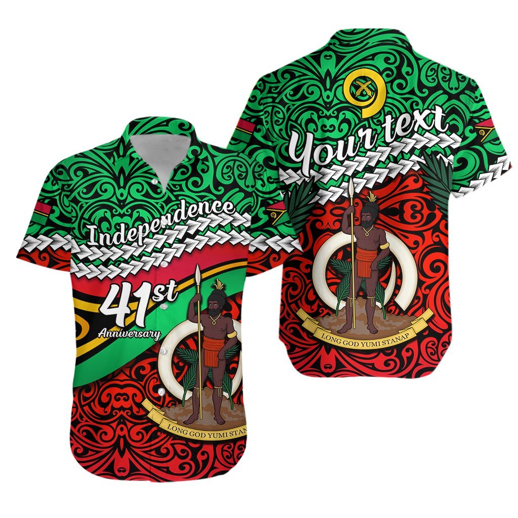 (Custom Personalised) Vanuatu Independence Hawaiian Shirt Happy Anniversary LT13