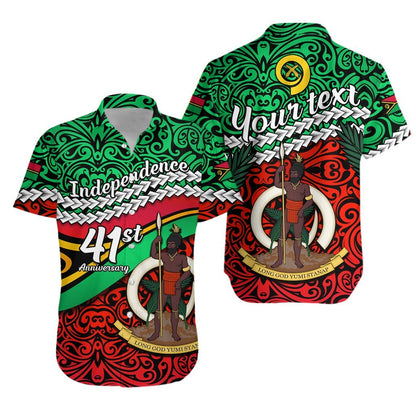 (Custom Personalised) Vanuatu Independence Hawaiian Shirt Happy Anniversary LT13