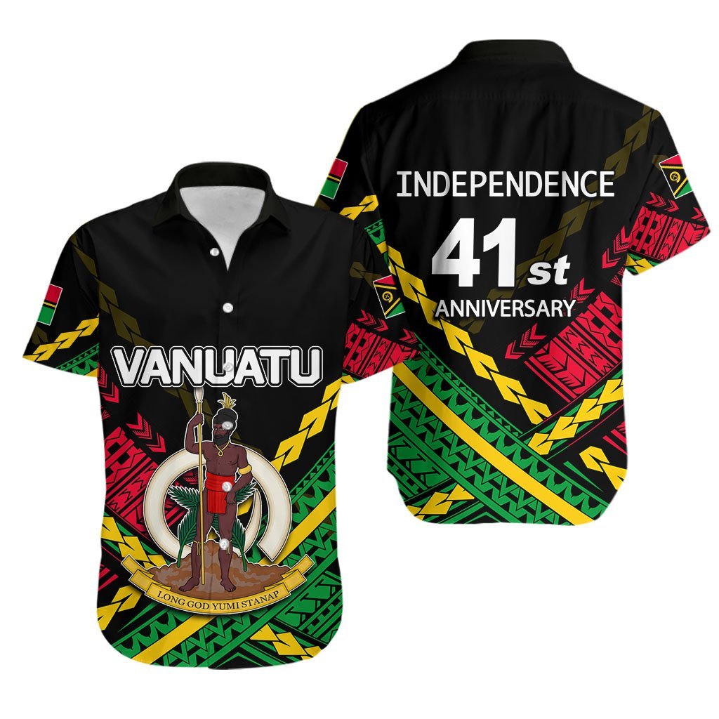 Vanuatu Hawaiian Shirt Independence Day Polynesian Style No.2 LT6