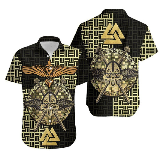 Viking Raven Odin Hawaiian Shirt | For Men & Women | Adult | HW3293