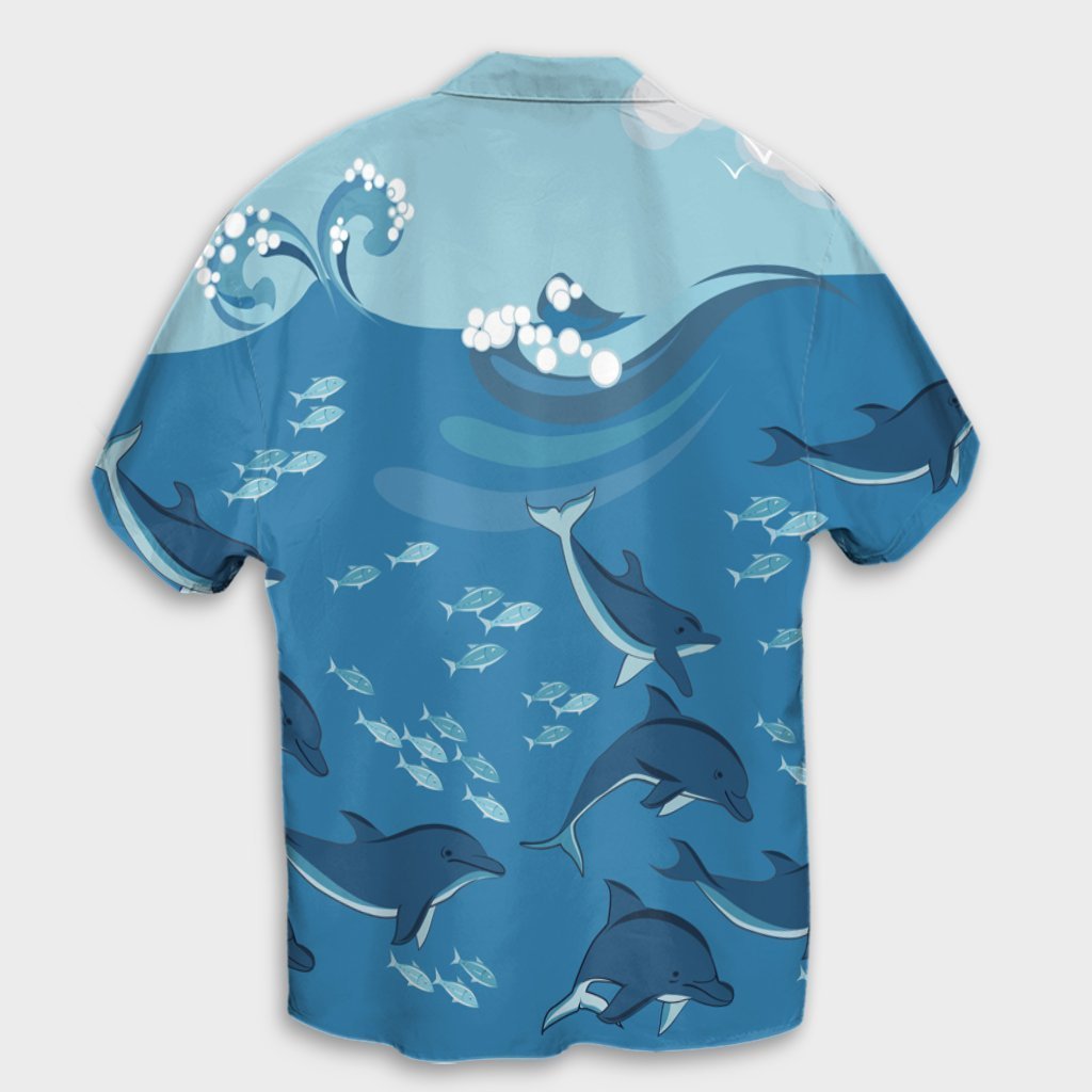 Hawaiian Dolphins Polynesian Hawaiian Shirt - AH