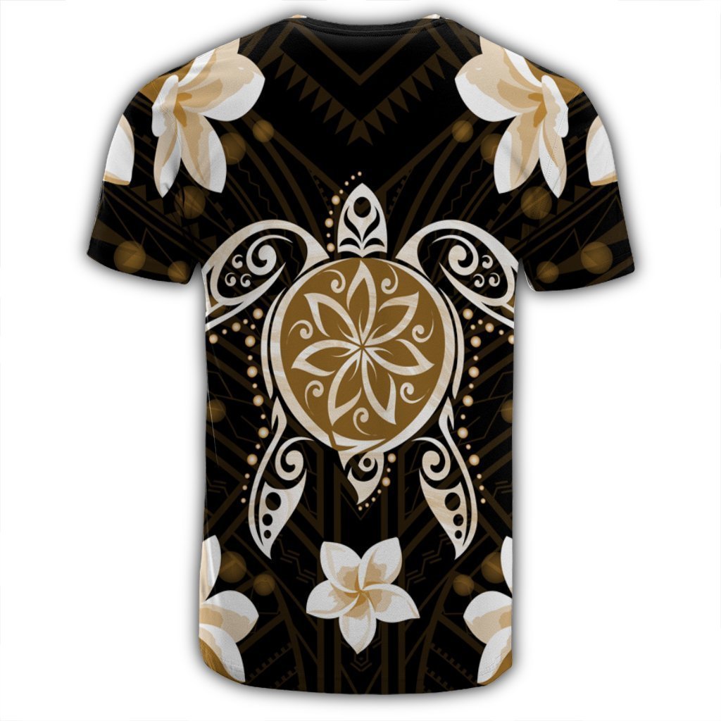 Hawaiian Gold Turtle Plumeria T-Shirt AH