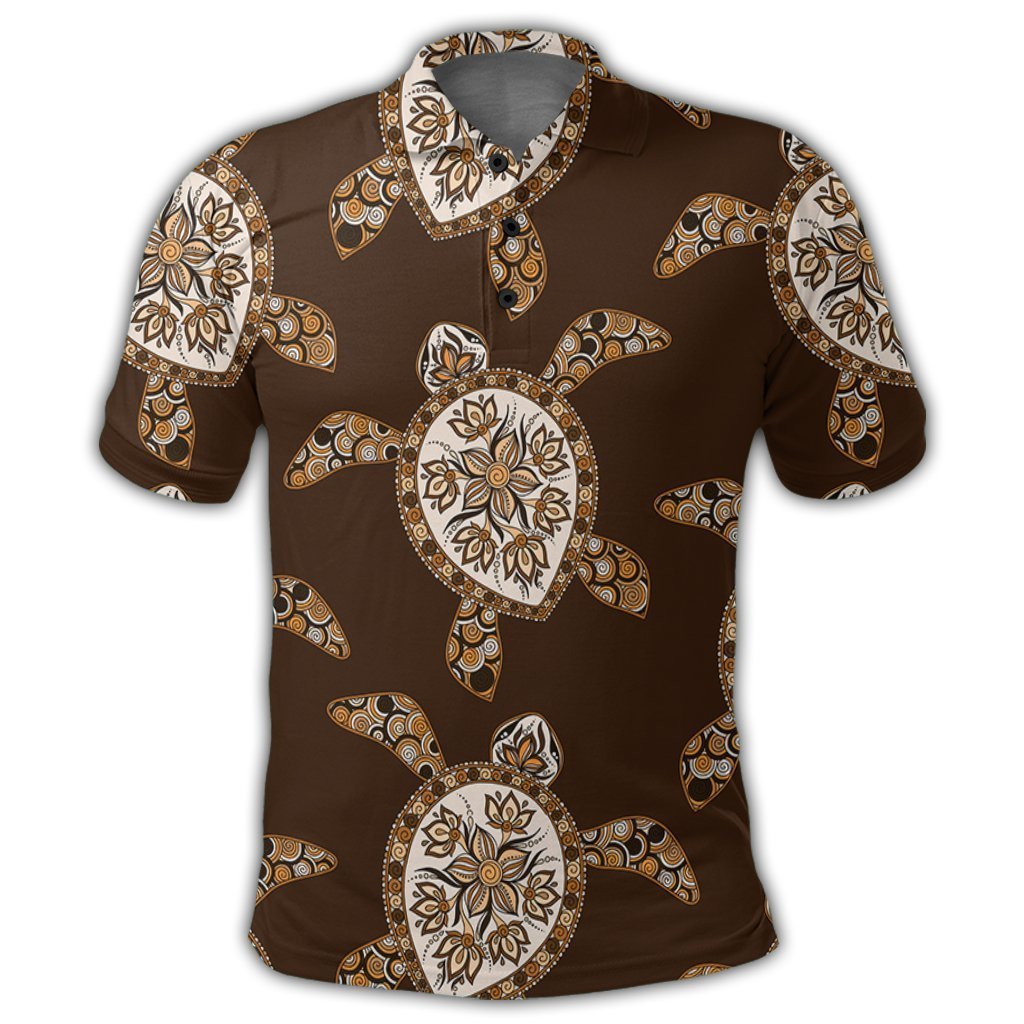 Hawaiian Old School Turtle Polo Shirt - AH