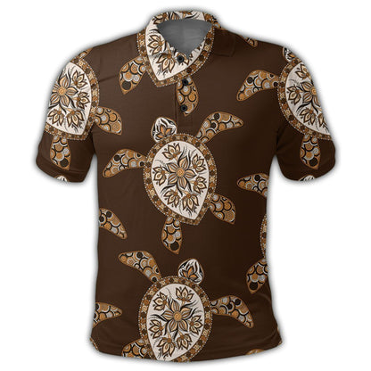 Hawaiian Old School Turtle Polo Shirt - AH