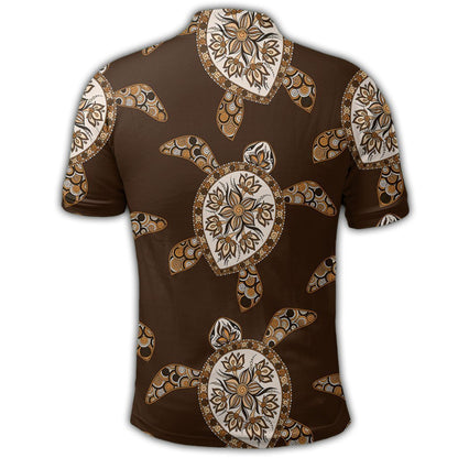 Hawaiian Old School Turtle Polo Shirt - AH