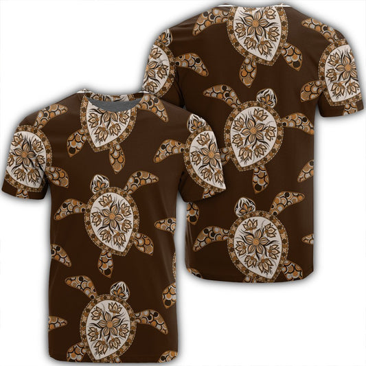 Hawaiian Old School Turtle T-Shirt - AH