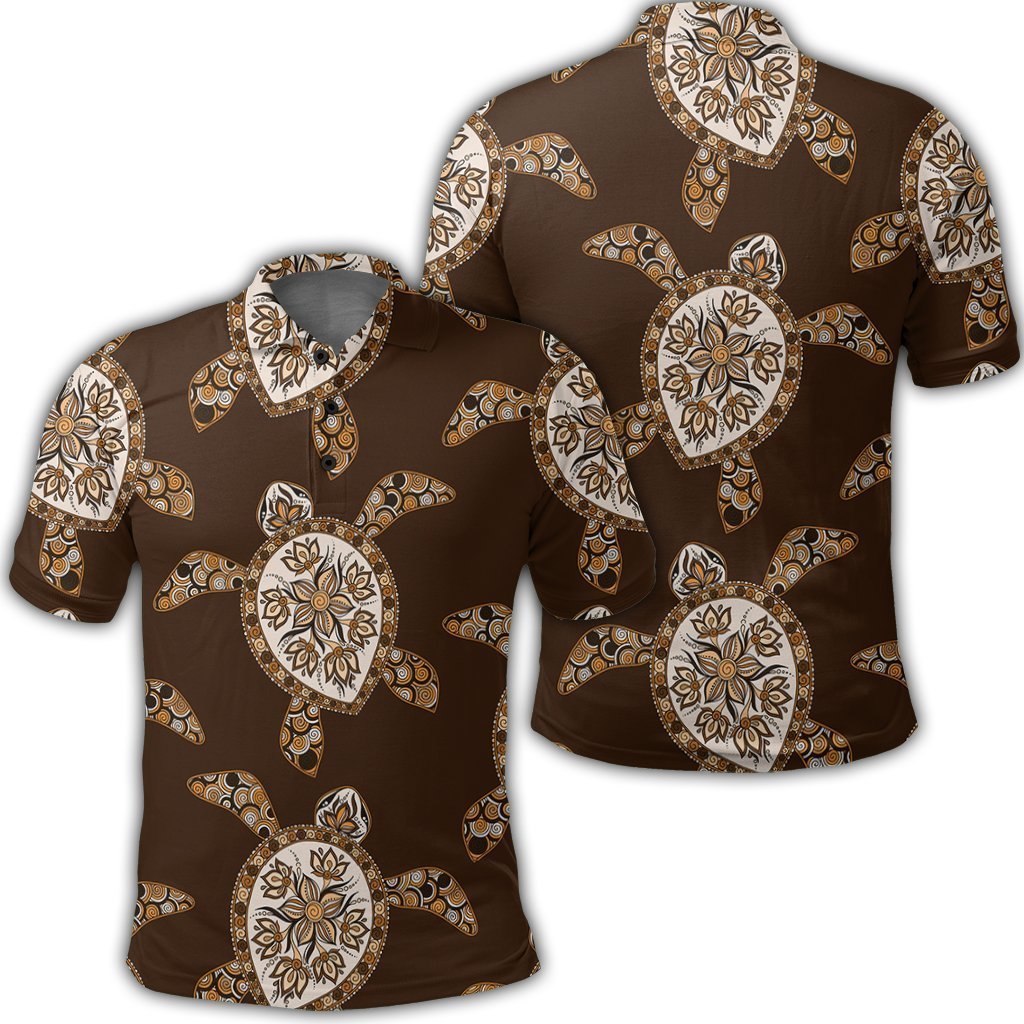 Hawaiian Old School Turtle Polo Shirt - AH