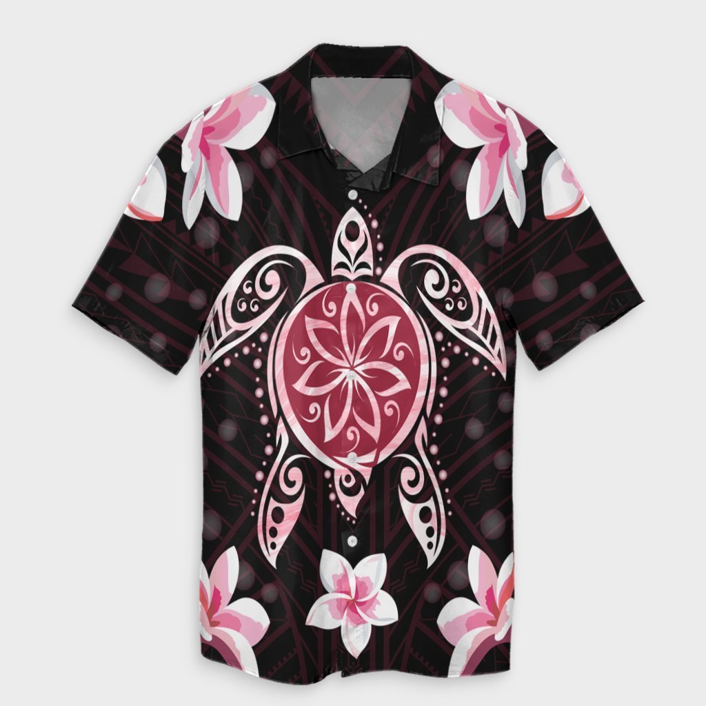 Hawaiian Pinky Turtle Plumeria Hawaiian Shirt AH