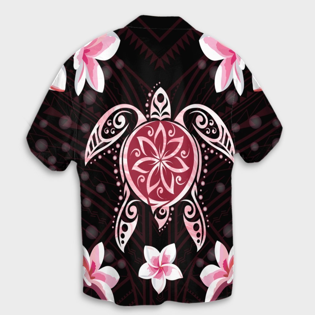 Hawaiian Pinky Turtle Plumeria Hawaiian Shirt AH