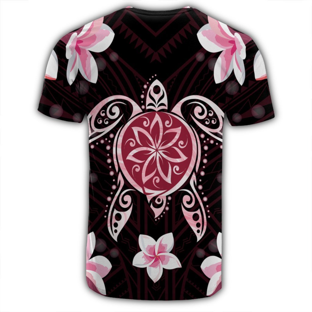 Hawaiian Pinky Turtle Plumeria T-Shirt AH