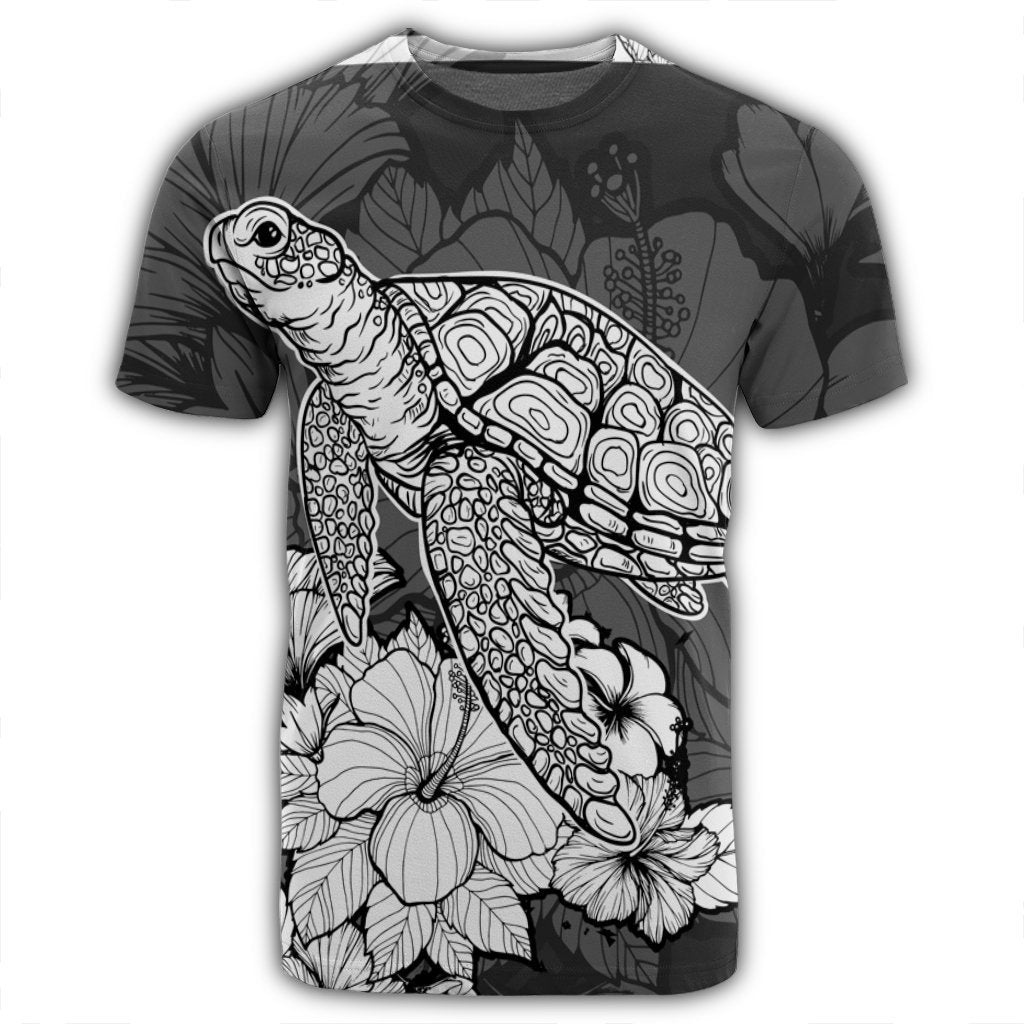 Hawaiian Sample Turtle Plumeria T-Shirt - AH