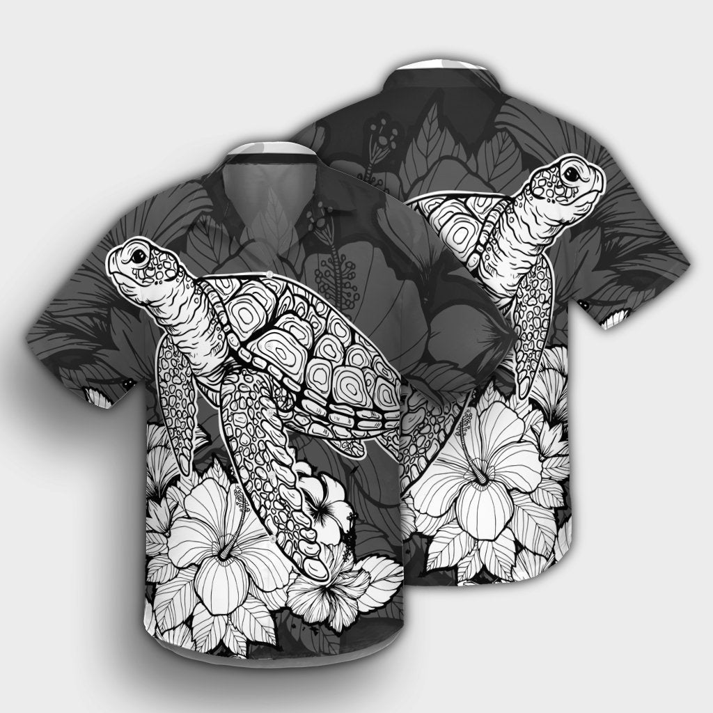 Hawaiian Sample Turtle Plumeria Hawaiian Shirt - AH