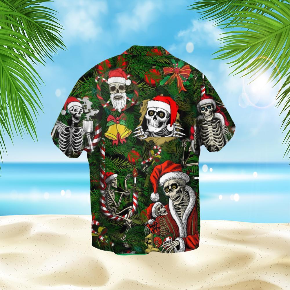 Skull Christmas 3D Hawaiian Shirt SK-3HS-0K53