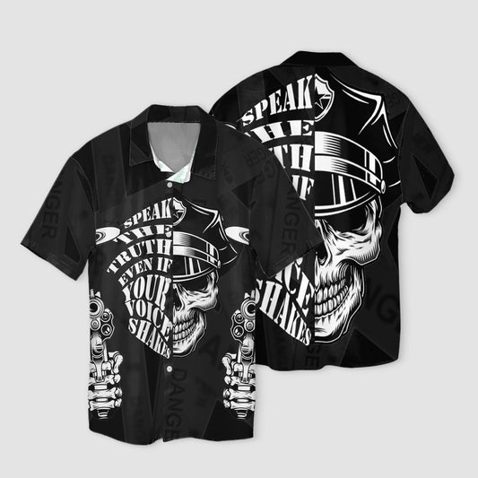 Skull Police 3D Hawaiian Shirt SK-3HS01-Q259S01