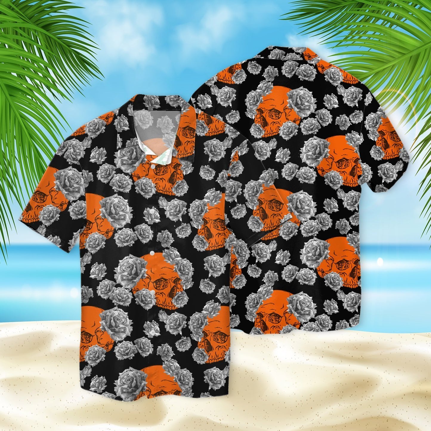 Skull Halloween 3D Hawaiian Shirt SK-3HS01-Q232S01