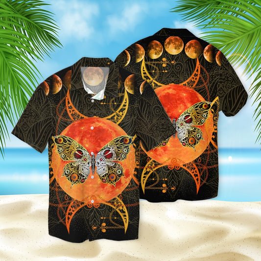 Skull Butterfly 3D Hawaiian Shirt SK-3HS01-Q255S01